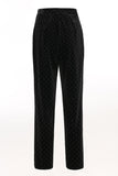 Noir Polk Dots Un Bouton 2 Pièce Femmes Costume