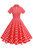 Fleur Une Ligne Imprimée Vintage Robe Années 1950