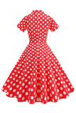 Fleur Une Ligne Imprimée Vintage Robe Années 1950