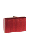 Pochette carrée rouge simple