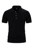 Polo homme en maille de coton blanc à manches courtes coupe slim