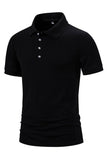 Polo homme en maille de coton blanc à manches courtes coupe slim