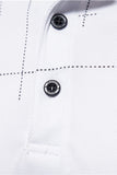 Polo blanc en coton regular fit pour homme