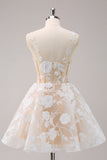 Bleu clair scintillant A ligne spaghetti bretelles Corset Longue robe de bal