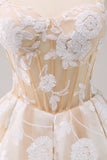 Bleu clair scintillant A ligne spaghetti bretelles Corset Longue robe de bal