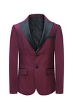 Burgundy Peak Lapel 2 Pièces Hommes Costumes Pour Bal