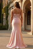 Corset rose à os transparent Corset à bretelles fines Corset en satin robe longue de bal grande taille