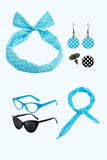 Noir des années 1920 Party Five Pieces Accessoires Sets