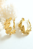 Boucles d’oreilles Cercle d’Or Vague