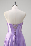 Violet Une ligne Sweetheart Corset Robe de Bal Longue