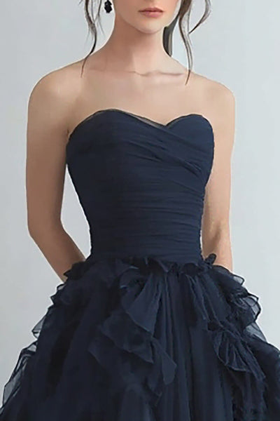 Robe De Soirée Longue Formelle Sans Manches - Moiseline Violette, Perles, Niveaux - Taille 10 Neuve