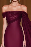 Cabernet Robe de bal militaire longue en tulle sirène à épaules dénudées