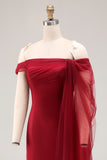 Cabernet Robe de bal militaire longue en tulle sirène à épaules dénudées