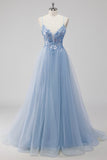 Robe de soirée en tulle à paillettes vertes avec lacets dans le dos