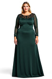 Robe Mère de la mariée en dentelle satinée fourreau de pin