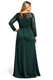 Robe Mère de la mariée en dentelle satinée fourreau de pin