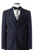 Violet foncé revers cranté 3 pièces Slim Fit Groomsmen Suits