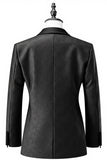 Hommes Noir Châle Revers 3 Pièces Costumes de Bal