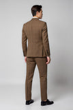 Costumes classiques 2 pièces marron pour hommes