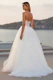 Dentelle Sans Bretelles Une Ligne Tulle Ivoire Robe de mariée