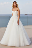 Robe de mariée bustier une ligne ivoire