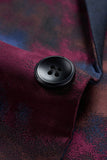 Blazer de bal pour homme à un bouton à revers cranté bleu marine foncé