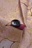 Blazer de bal pour homme imprimé à revers crantés en or rose