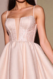 Blush Corset Robe courte A Line Homecoming