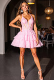 Robe de bal à plusieurs niveaux avec paillettes