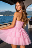 Robe de bal à plusieurs niveaux avec paillettes