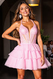Robe de bal à plusieurs niveaux avec paillettes