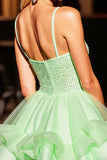 Corset vert Robe de retour aux trapèzes