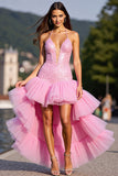 Robe de retour à la maison à volants scintillante avec paillettes