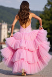 Robe de retour à la maison à volants scintillante avec paillettes