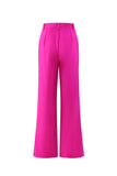 Costumes de travail 2 pièces à manches longues fuchsia avec poches