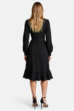 Robe de travail noire à manches longues