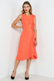 Robe de travail à volants Orange A Line