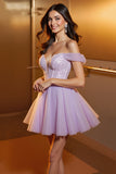 Robe de bal à épaules dénudées de perles scintillantes