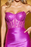 Robe bustier bustier scintillante corset moulante Homecoming