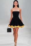 Robe bustier à volants