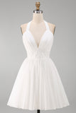 Robe blanche en mousseline ligne A