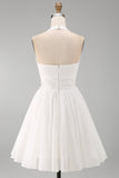 Robe blanche en mousseline ligne A
