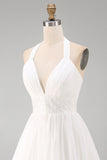 Robe blanche en mousseline ligne A