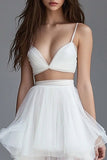 Robe longue deux pièces à plusieurs niveaux A Line