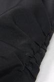Noir 2 Pièce Cranté Revers Femmes Costumes de Bal avec Plume