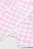 Rose 2 Pièce Pointe Revers Double Boutonnage Femmes Bal Costumes Avec Poches