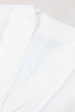 Blanc Peak Repel Sans Manches Satin Femmes Blazer