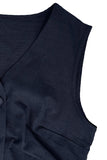 Marine 2 Pièce Satin Sans Manches Femmes Costumes De Bal
