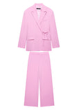 Rose 2 Pièce Peak Repel Femmes Bal Costumes avec Cordes