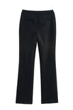 Noir 2 pièces à revers cranté femmes bal costumes
